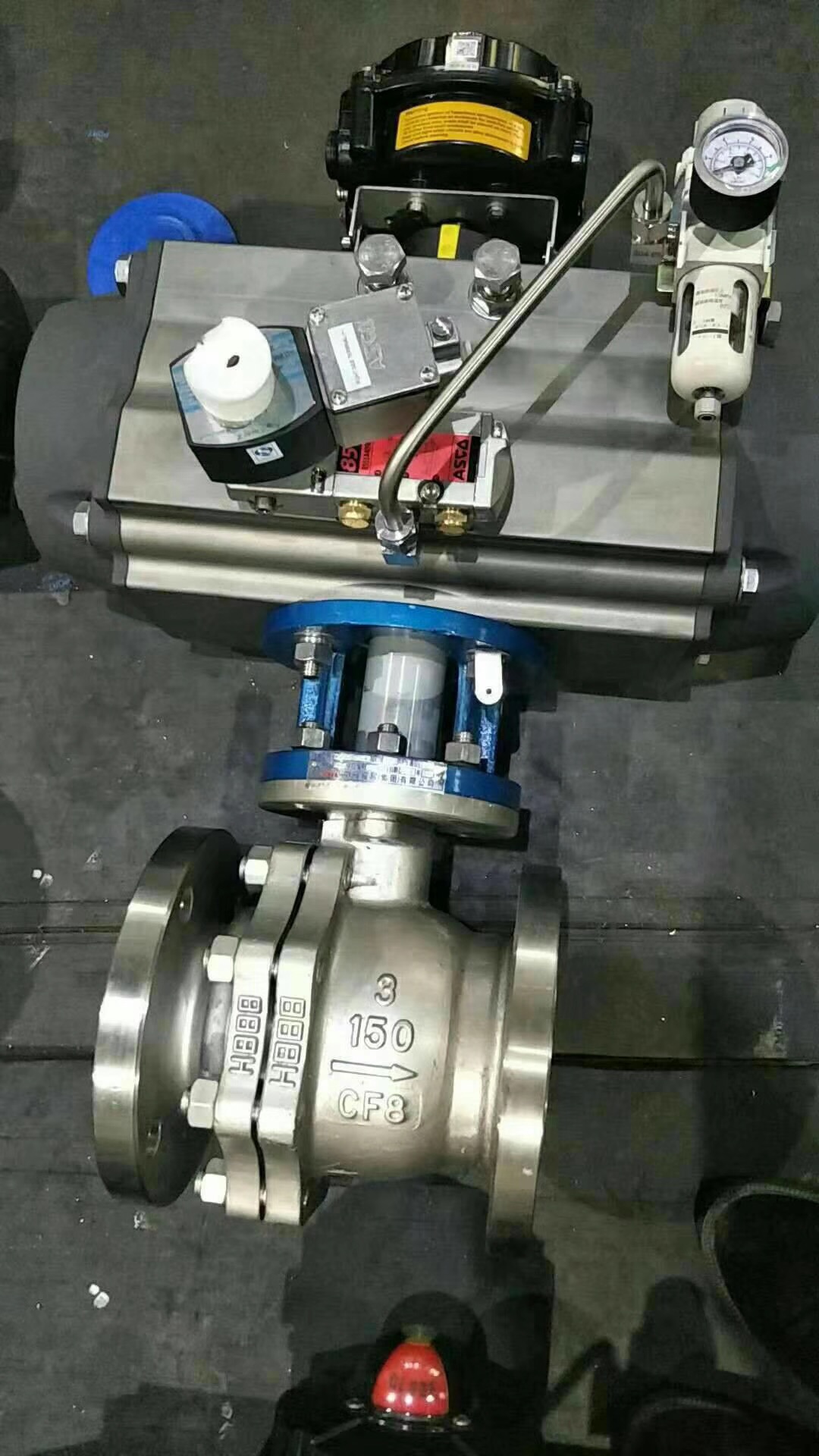 氣動V型球閥,氣動V型調節球閥