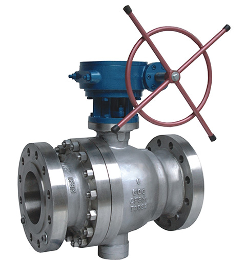 固定式球閥,渦輪固定球閥