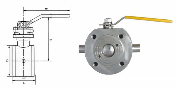對夾式保溫球閥