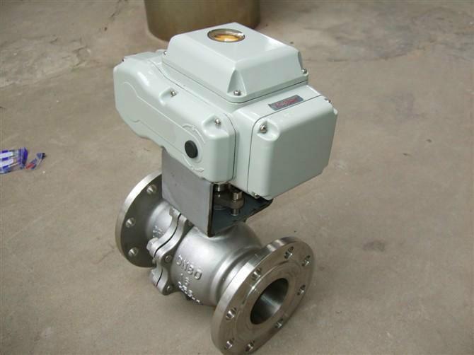 不鏽鋼電動法蘭球閥