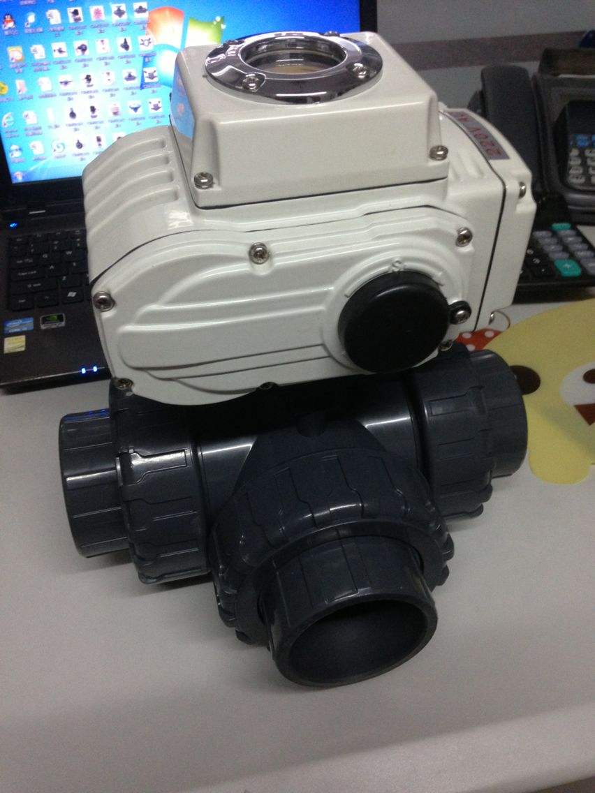 PPH電動三通球閥