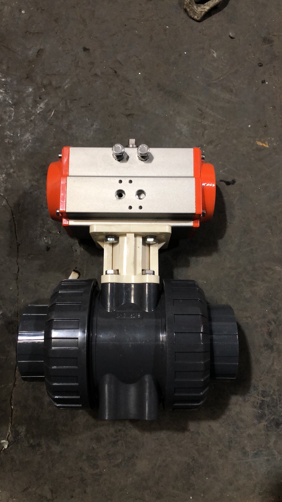 UPVC氣動活接球閥