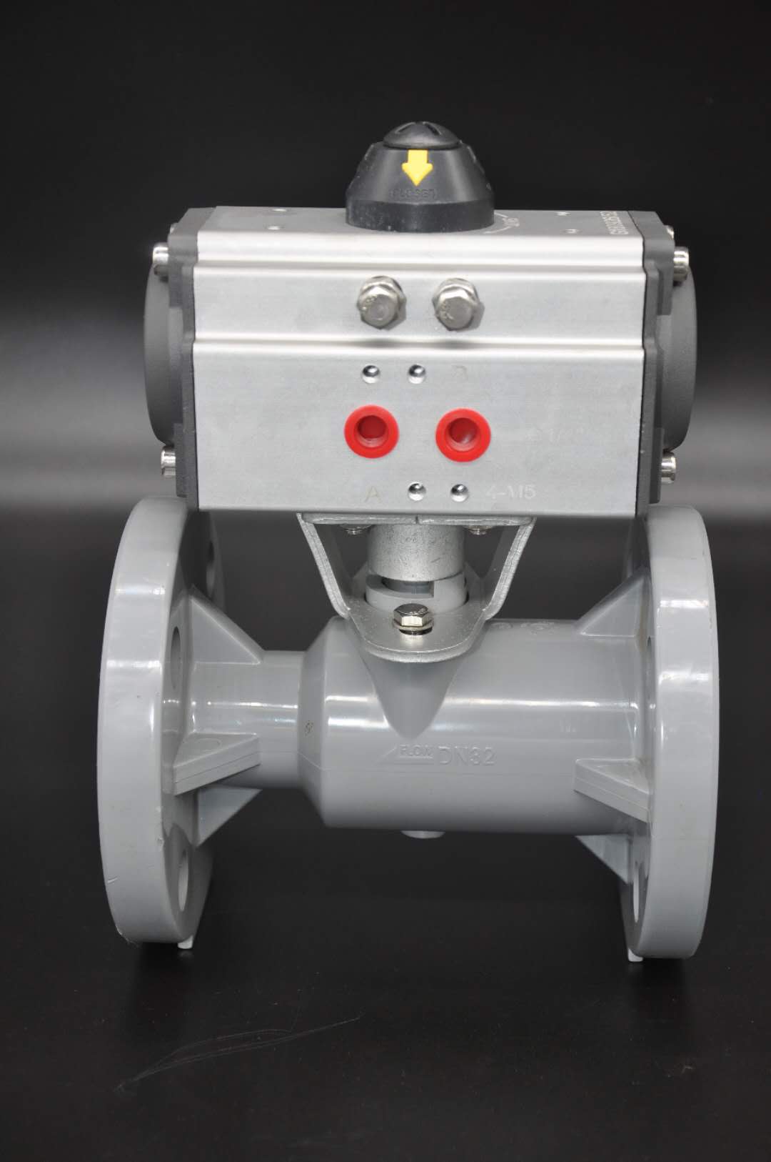 UPVC氣動法蘭球閥