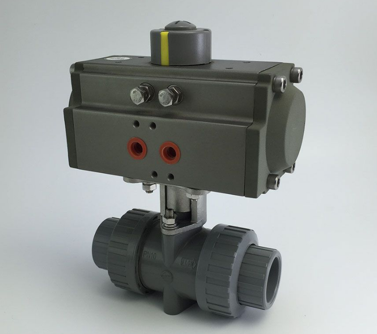 CPVC氣動活接球閥