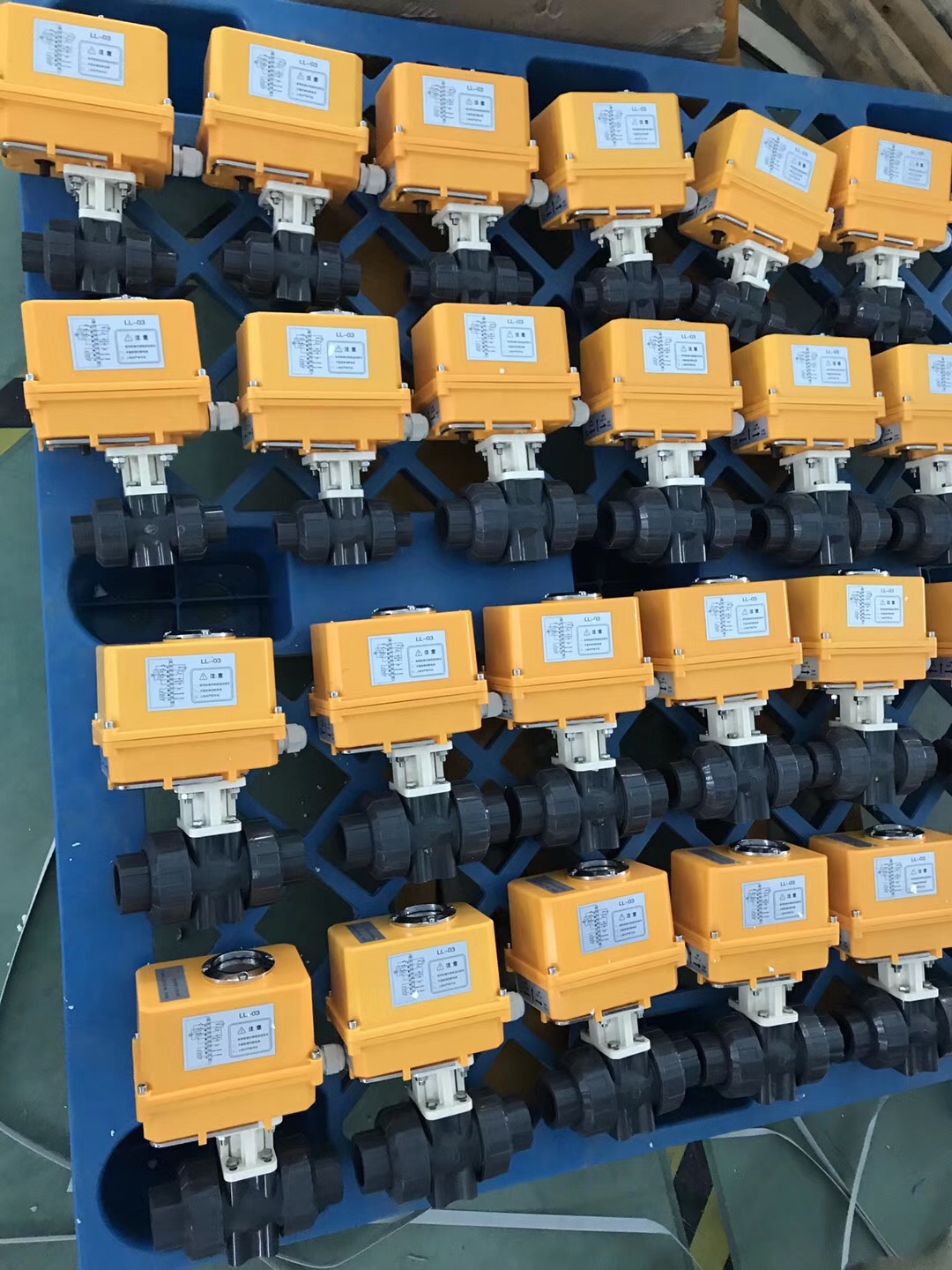 UPVC電動活接球閥