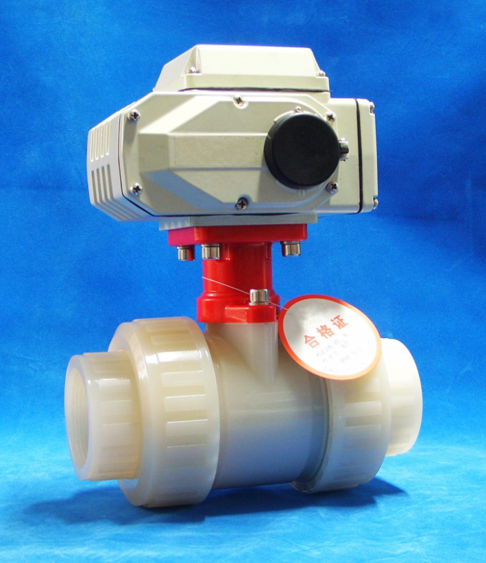 PVDF電動活接球閥