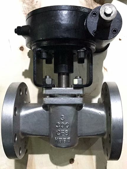 美標渦輪卡套式旋塞閥