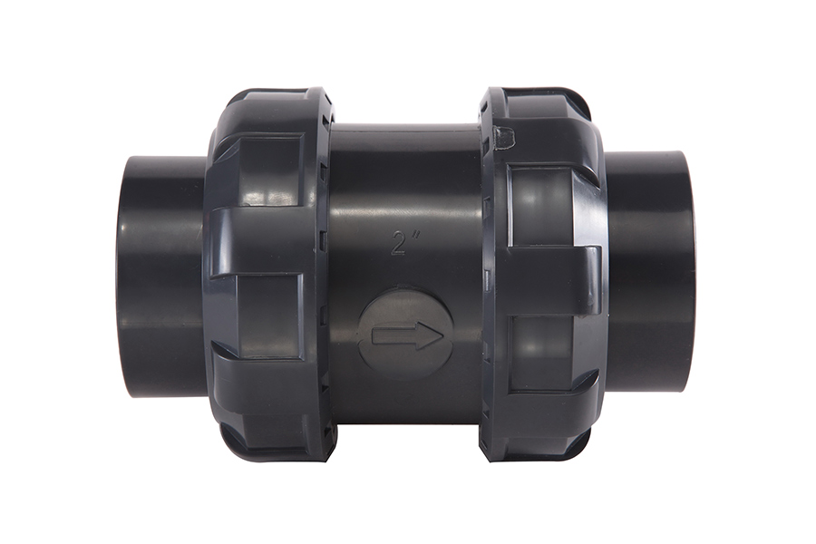 UPVC雙活接止回閥