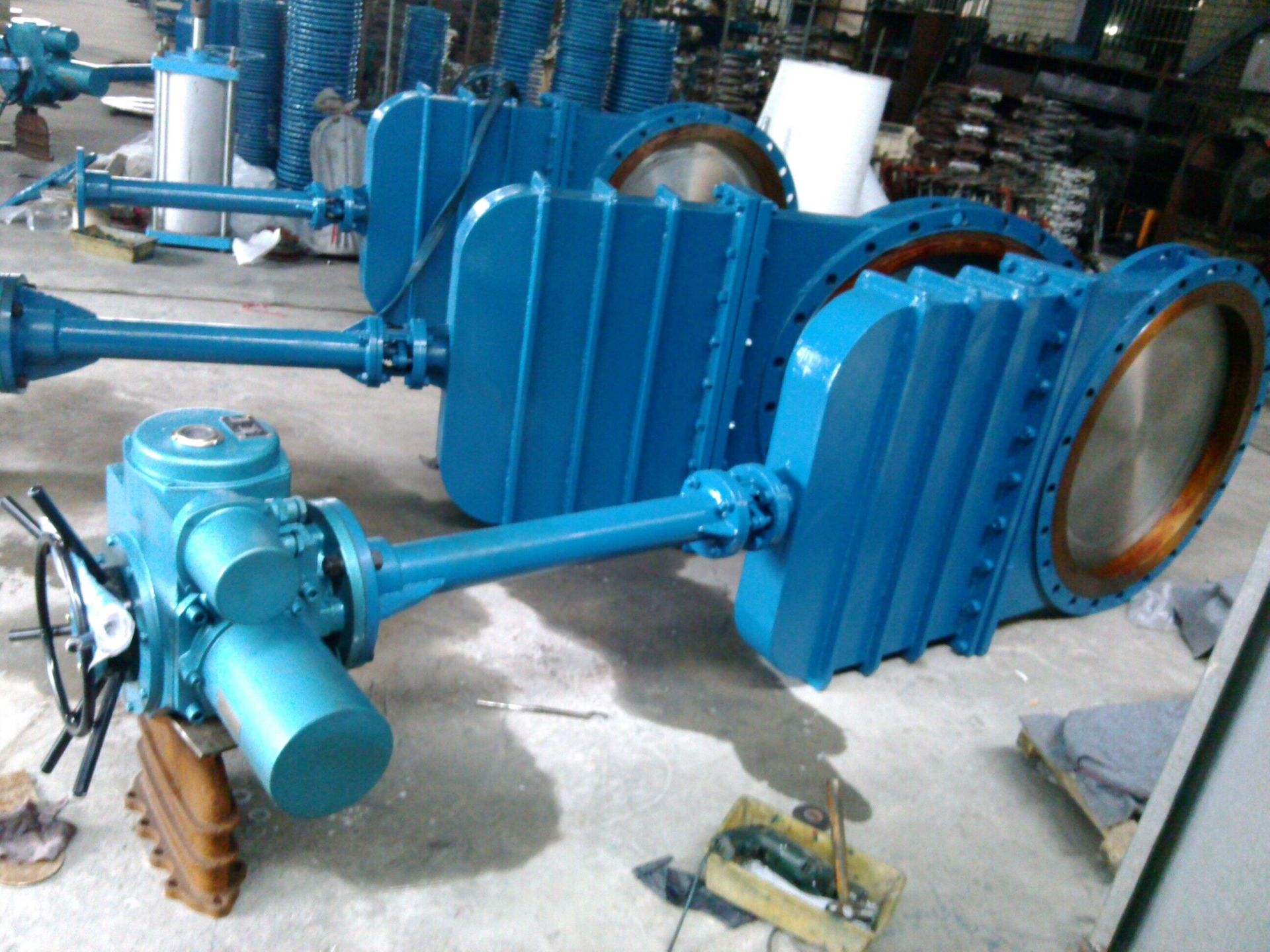 PZ973W電動暗杆式刀形閘閥